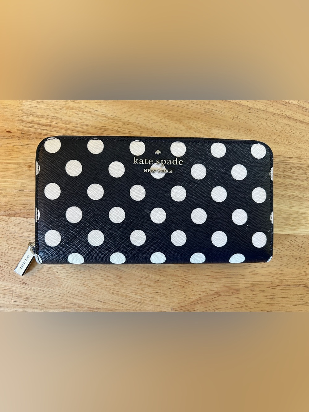 Kate Spade New York Sunshine Polka Dot Zip Wallet